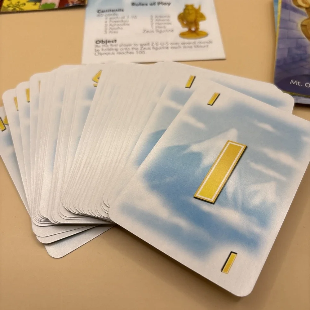 Zeus on the Loose Card Game Complete Gamewright 2006 Kids Strategy Play Dr Toy